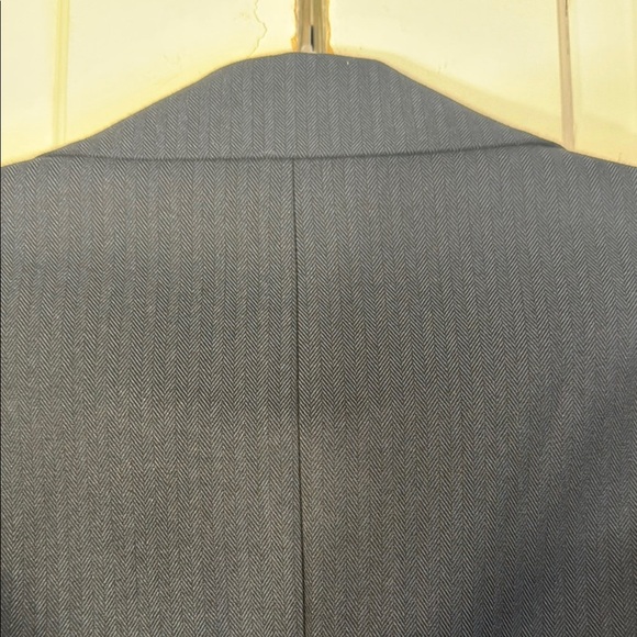 New Scotch & Soda Navy Herringbone Long Men’s Wear Vest with Gold and Belt - Picture 6 of 16